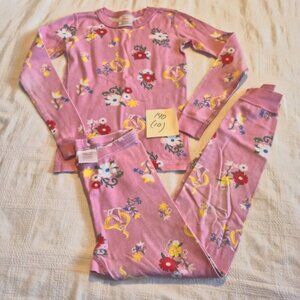 Hanna Andersson girls size 140 or 10 Disney pink pajama set, GUC for fade